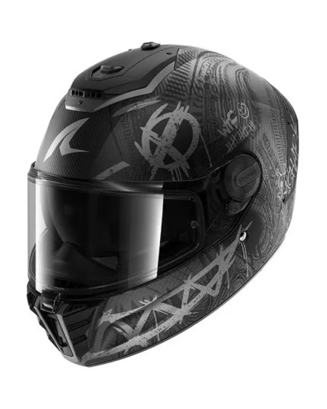 Каска SHARK SPARTAN RS CARBON SHIEVER МАТ BLACK/GREY