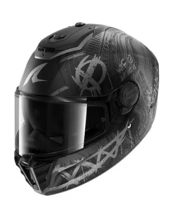 Каска SHARK SPARTAN RS CARBON SHIEVER МАТ BLACK/GREY