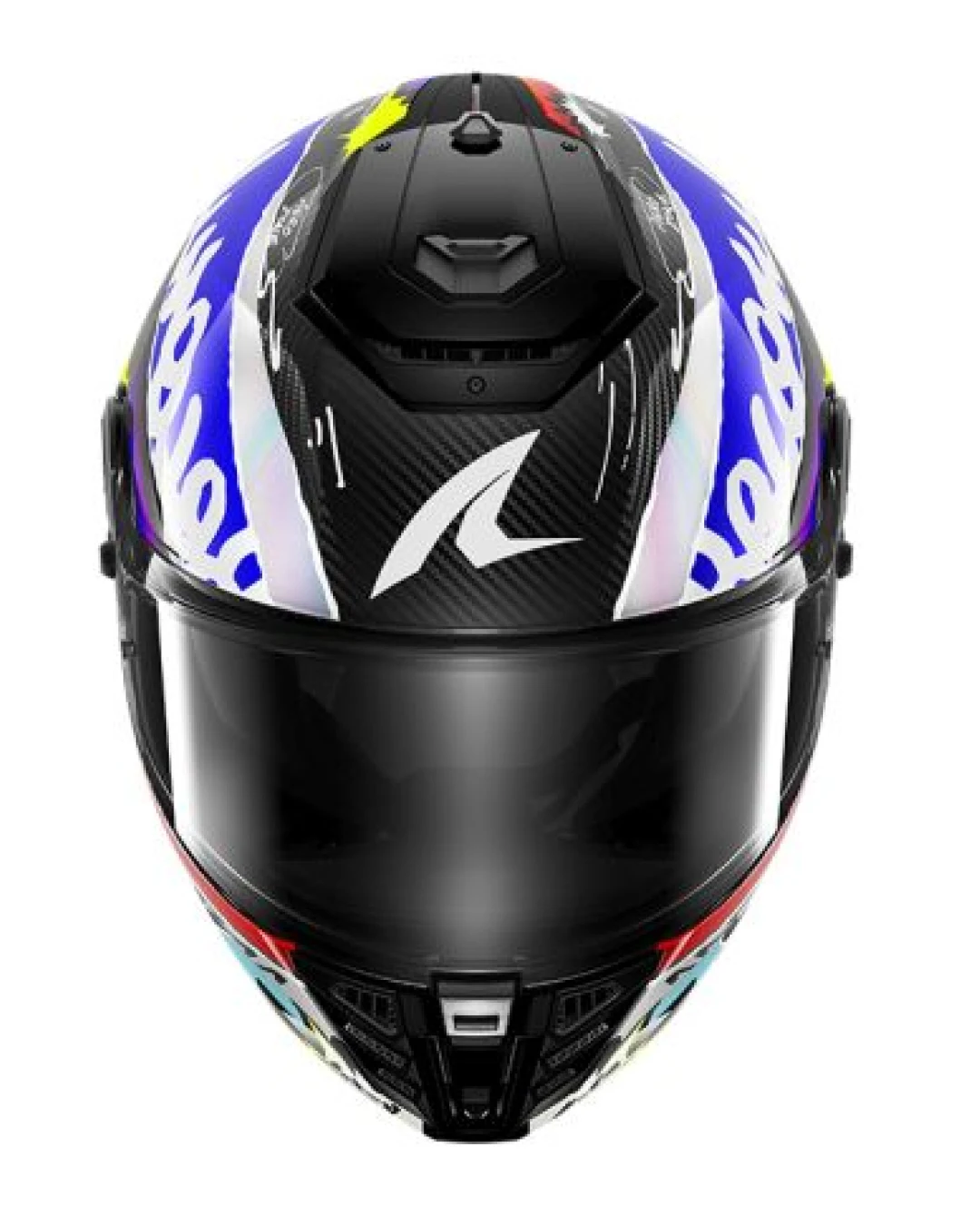 Каска SHARK SPARTAN RS CARBON STREETRUSH BLACK/BLUE/SILVER/YELLOW