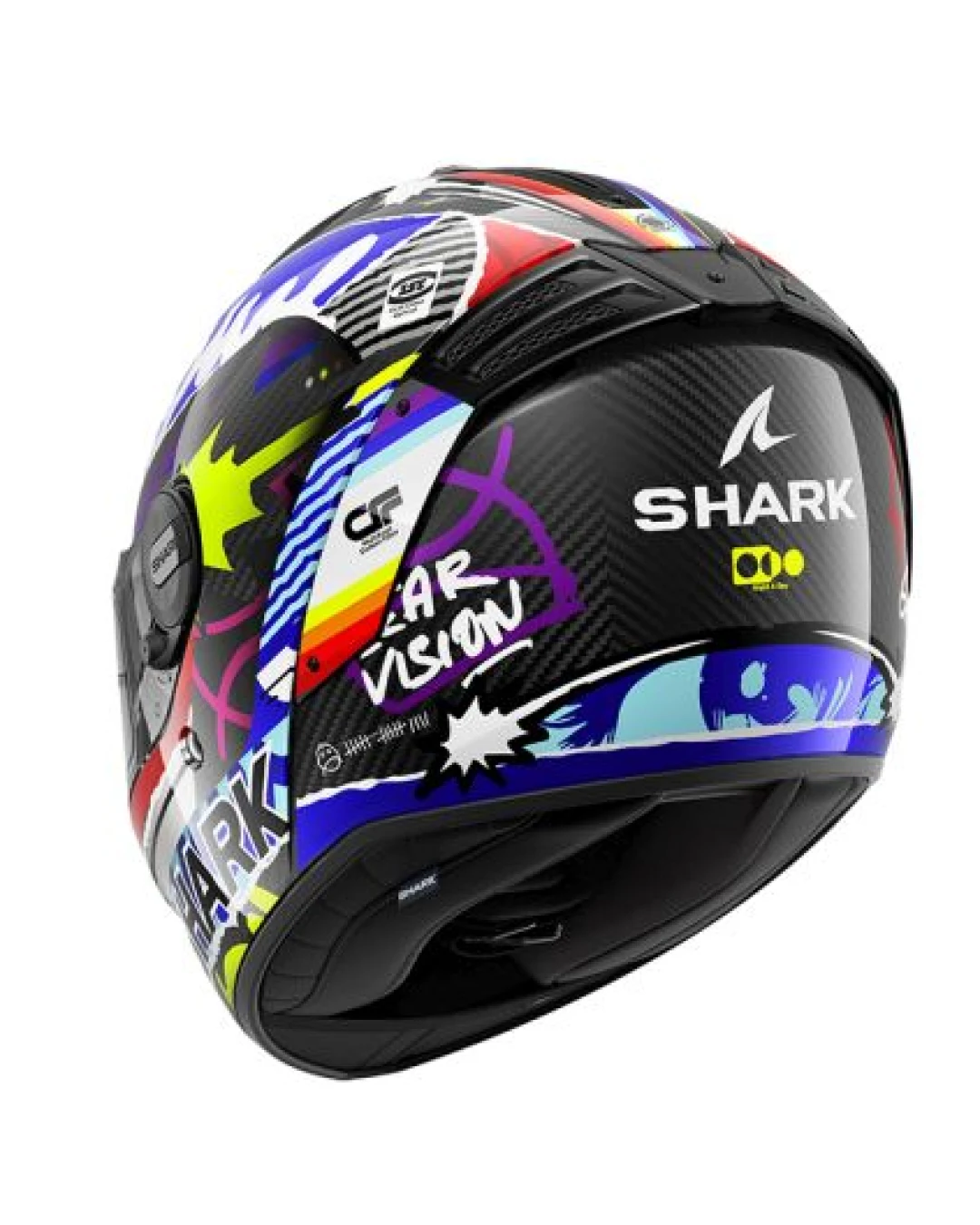 Каска SHARK SPARTAN RS CARBON STREETRUSH BLACK/BLUE/SILVER/YELLOW