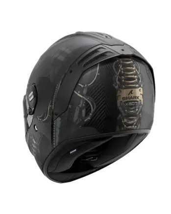 Каска SHARK SPARTAN RS CARBON XBOT BLACK/WHITE/GOLD