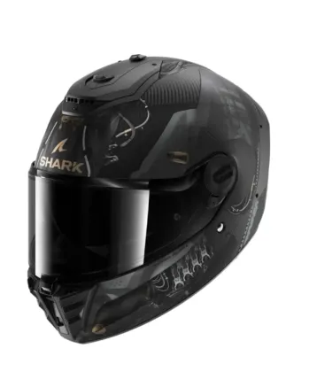 Каска SHARK SPARTAN RS CARBON XBOT BLACK/WHITE/GOLD