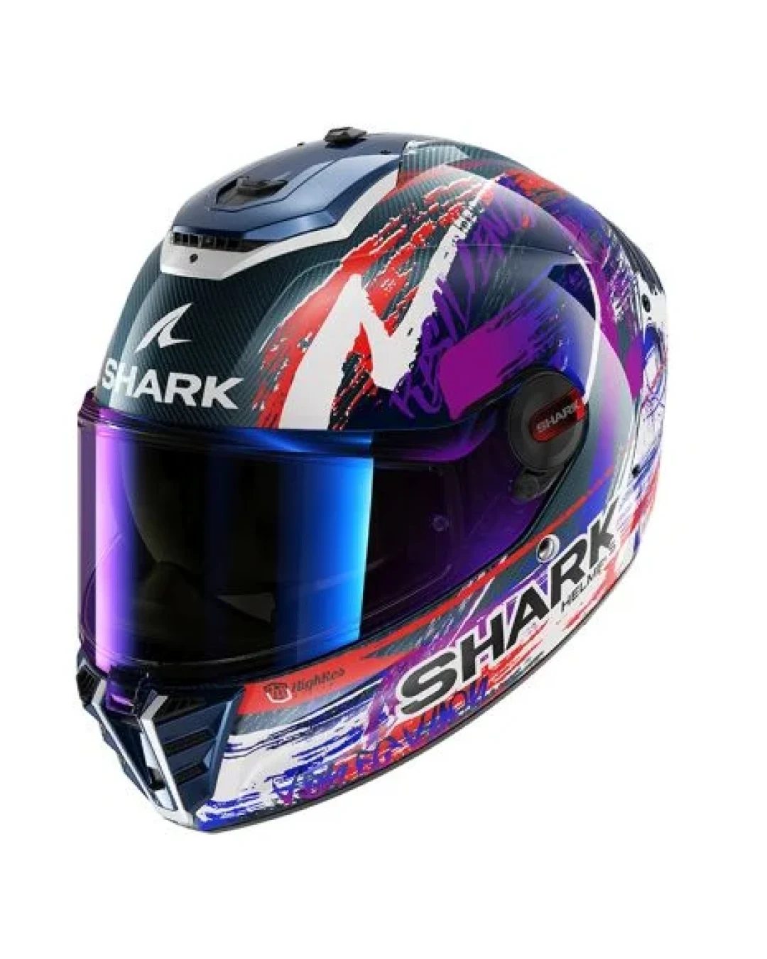 Каска SHARK SPARTAN RS CARBON ZARCO SIGNATURE CARBON/PURPLE/WHITE