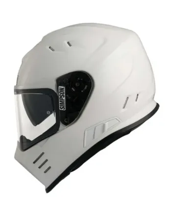 Каска SIMPSON Venom 06 Solid Gloss White