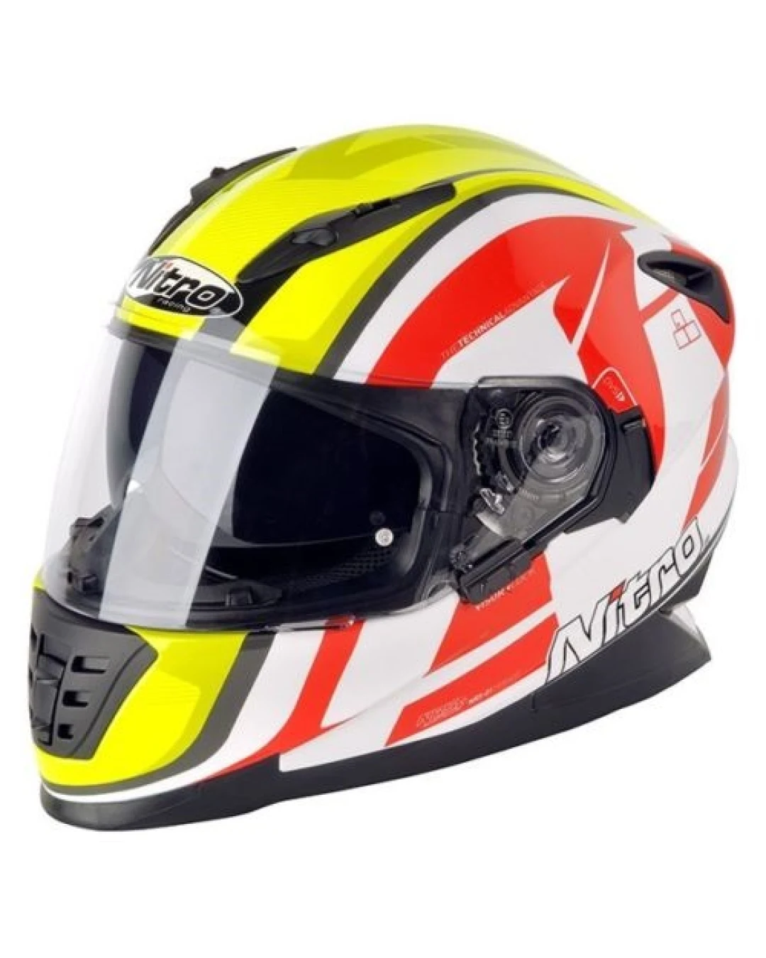 Каска за мотор NITRO NRS-01 PURSUIT WHT/SYEL/RED