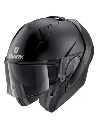 Каска за мотор SHARK EVO-ES BLANK BLACK MAT