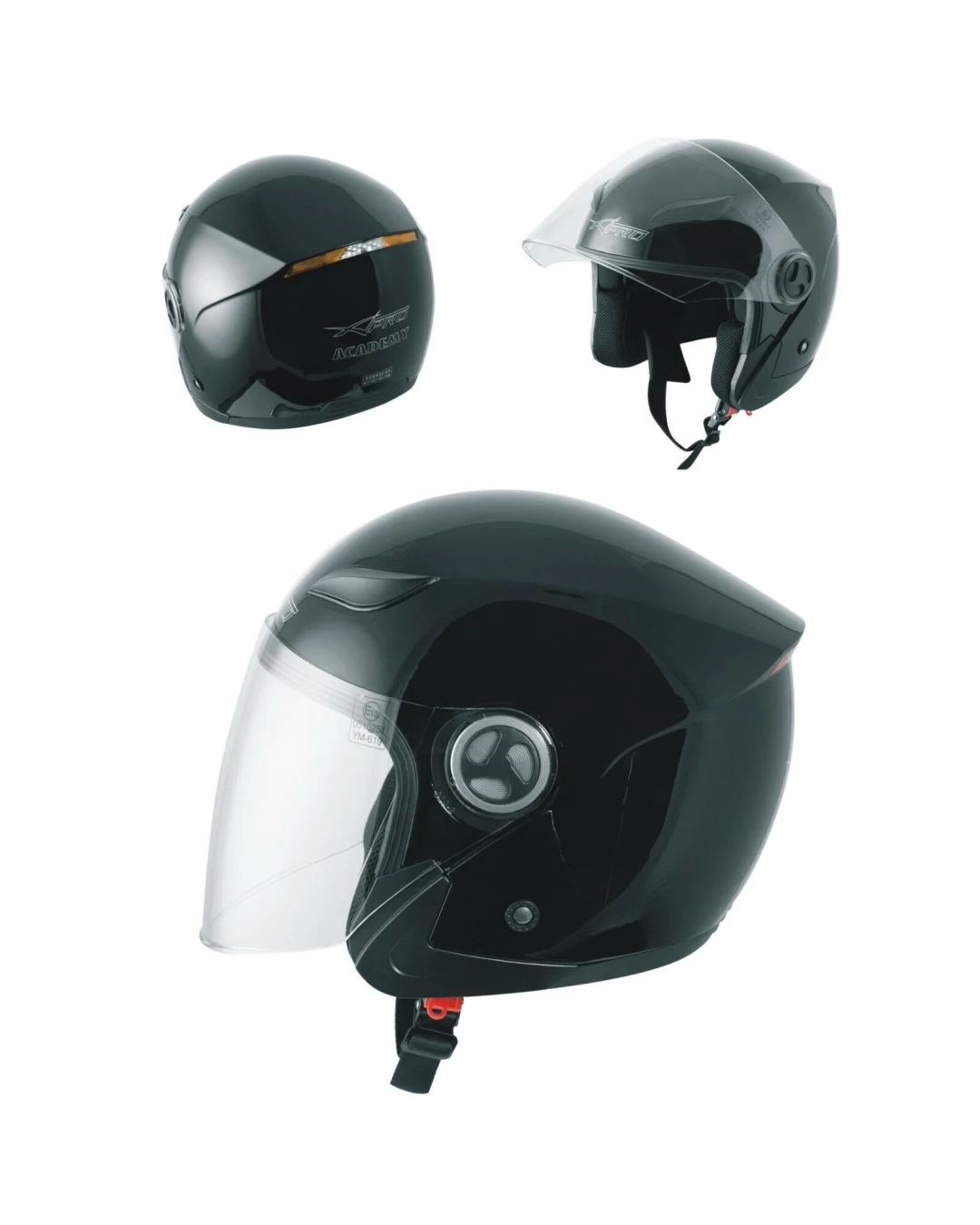 Каска за скутер A-PRO ENGRAVE BLACK