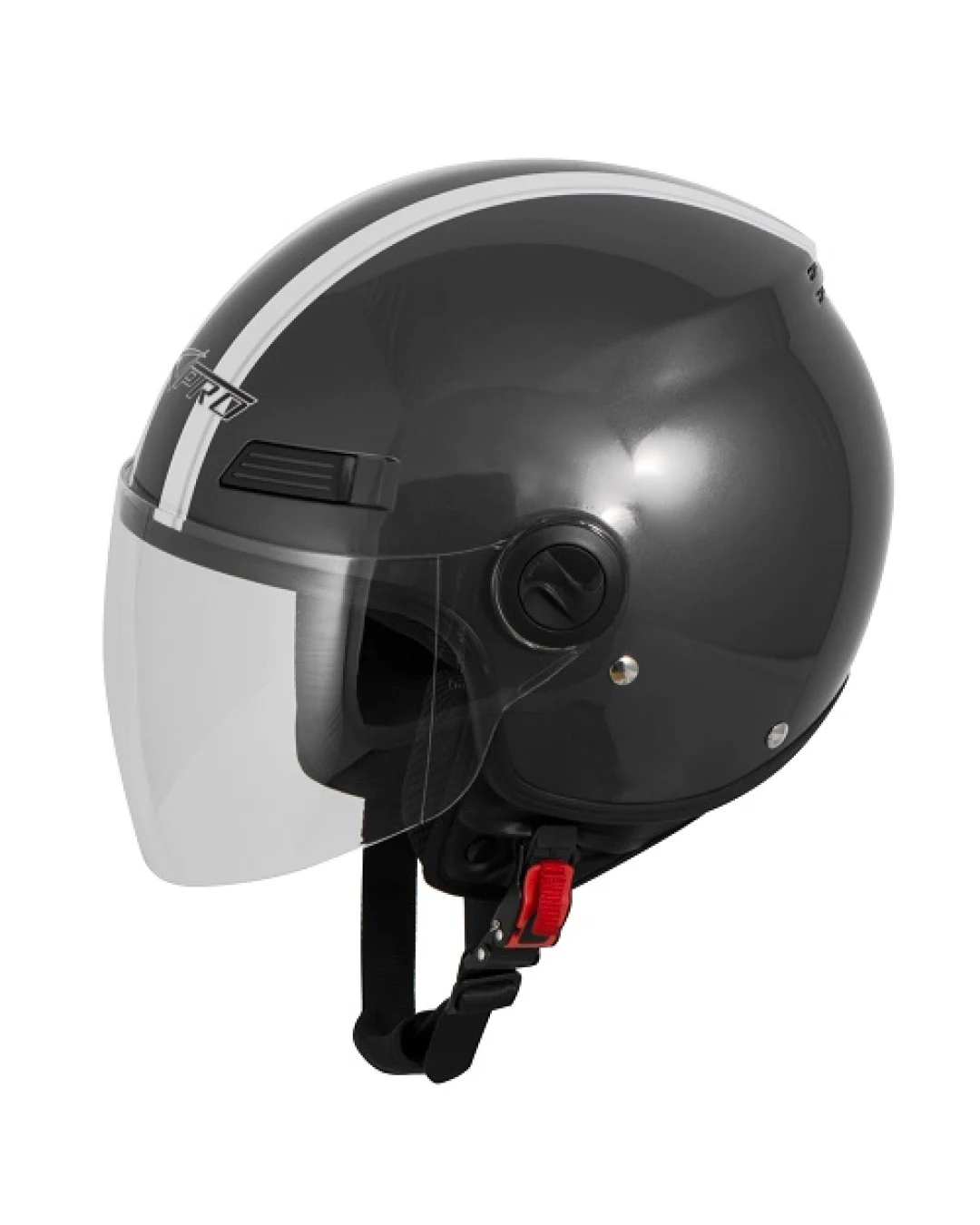 Каска за скутер A-PRO FEVER DARK GRAY