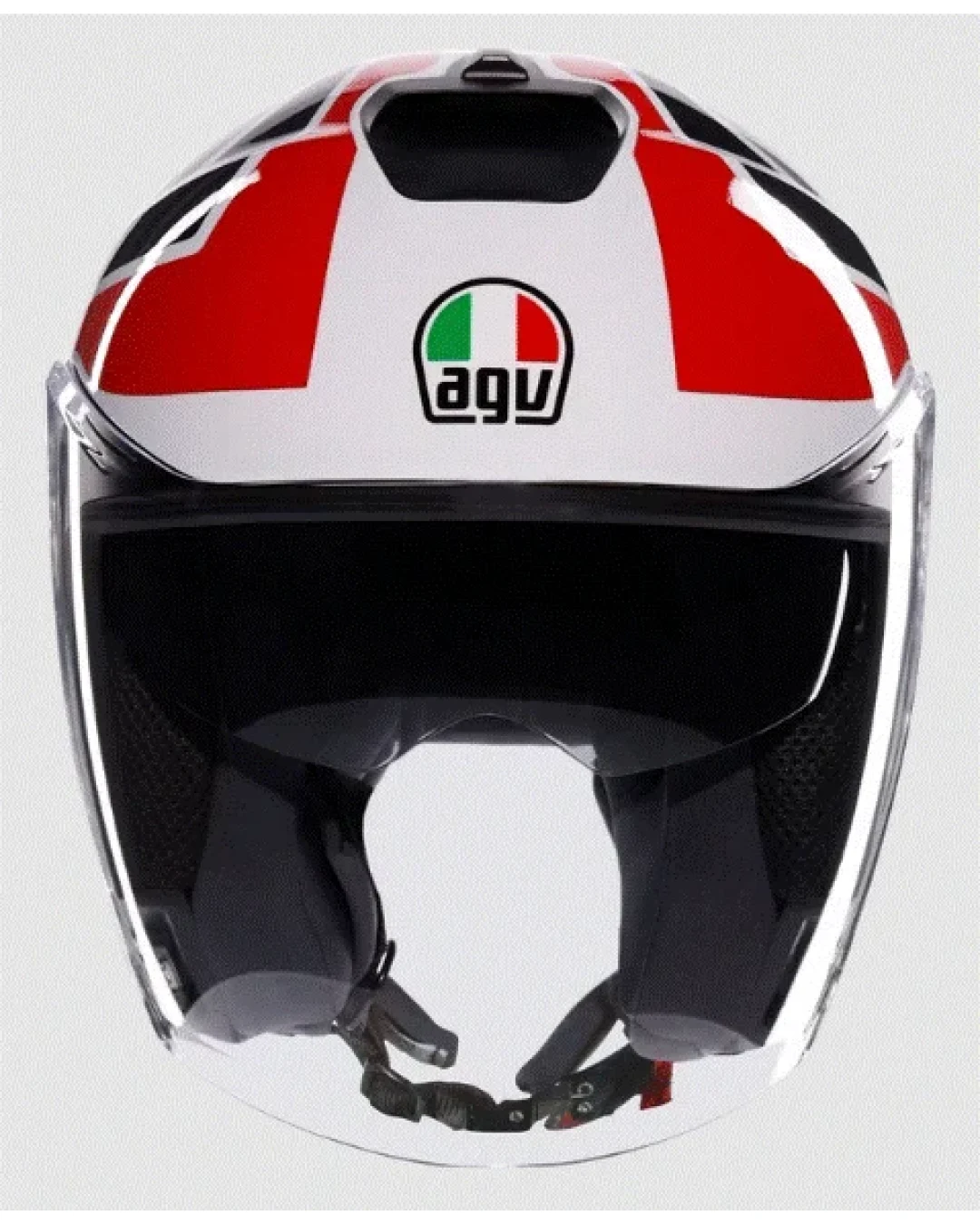 Каска за скутер AGV IRIDES TOLOSA BLACK/GREY/RED