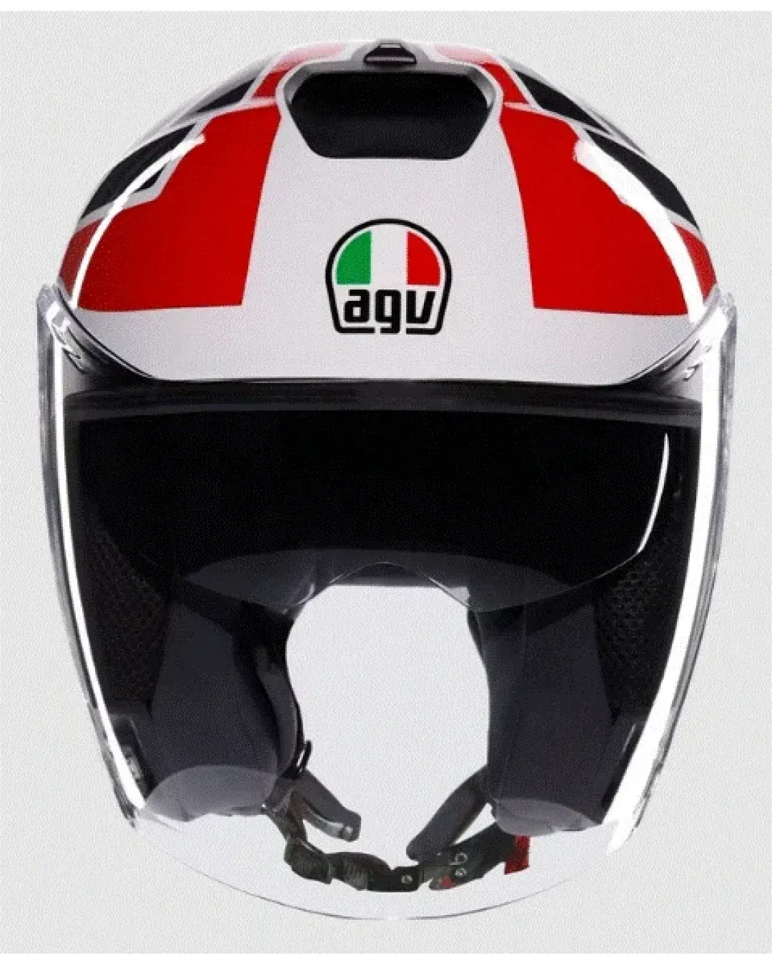 Каска за скутер AGV IRIDES TOLOSA BLACK/GREY/RED