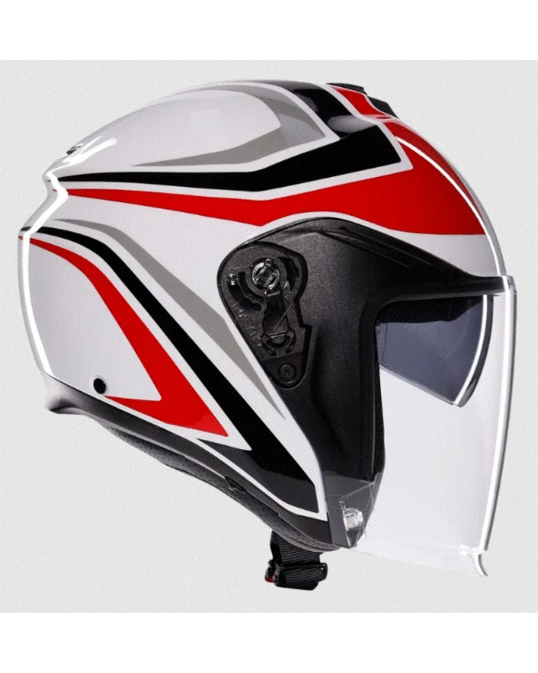 Каска за скутер AGV IRIDES TOLOSA BLACK/GREY/RED