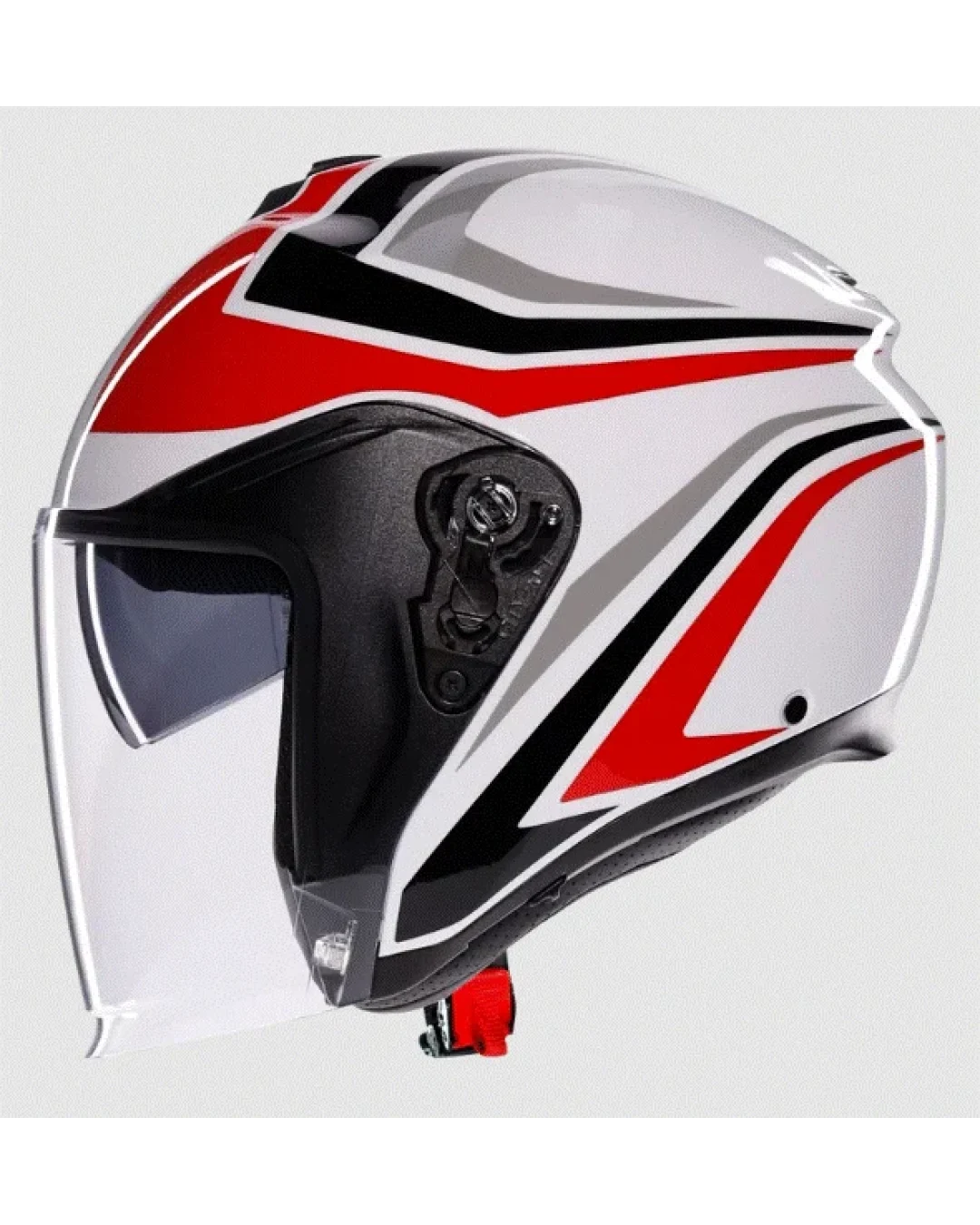 Каска за скутер AGV IRIDES TOLOSA BLACK/GREY/RED