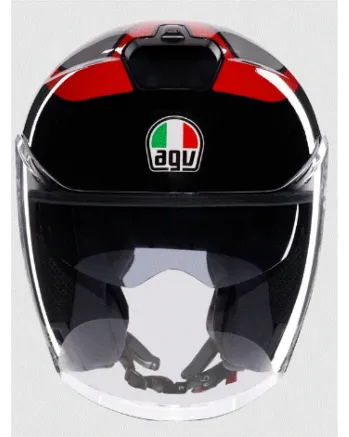 Каска за скутер AGV IRIDES VALENZA MATT GREY/BLACK/RED