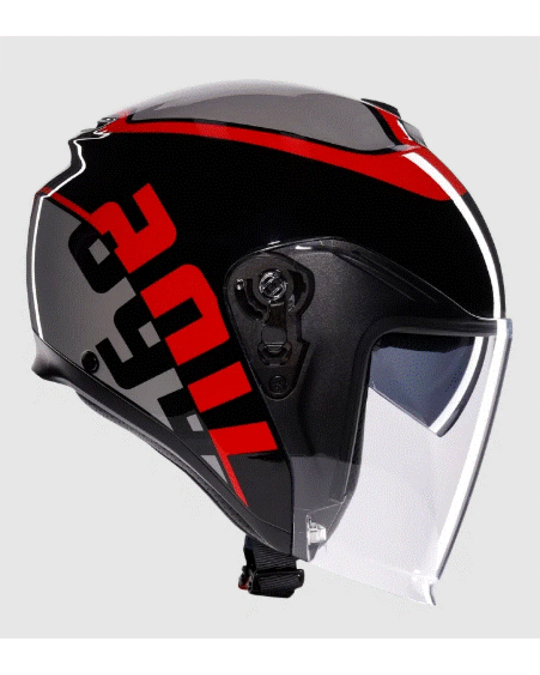 Каска за скутер AGV IRIDES VALENZA MATT GREY/BLACK/RED