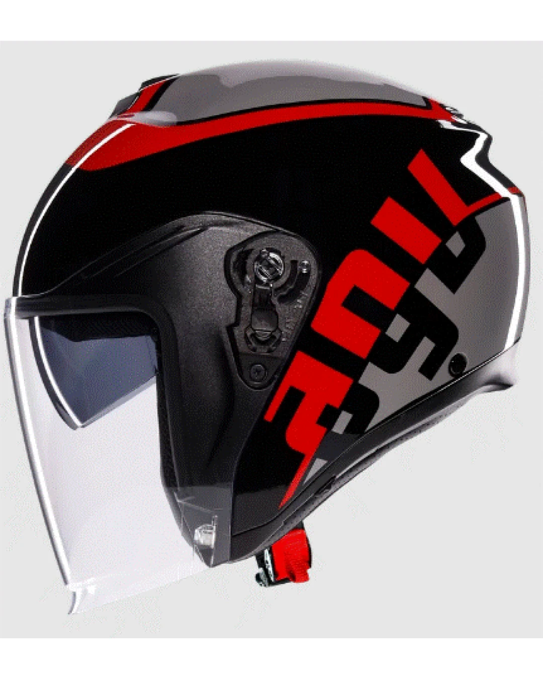 Каска за скутер AGV IRIDES VALENZA MATT GREY/BLACK/RED