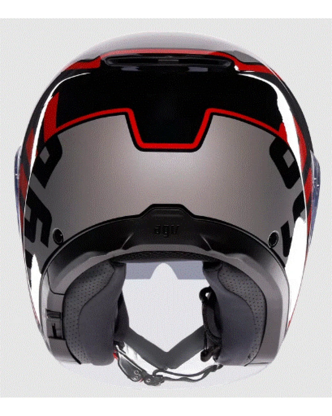 Каска за скутер AGV IRIDES VALENZA MATT GREY/BLACK/RED