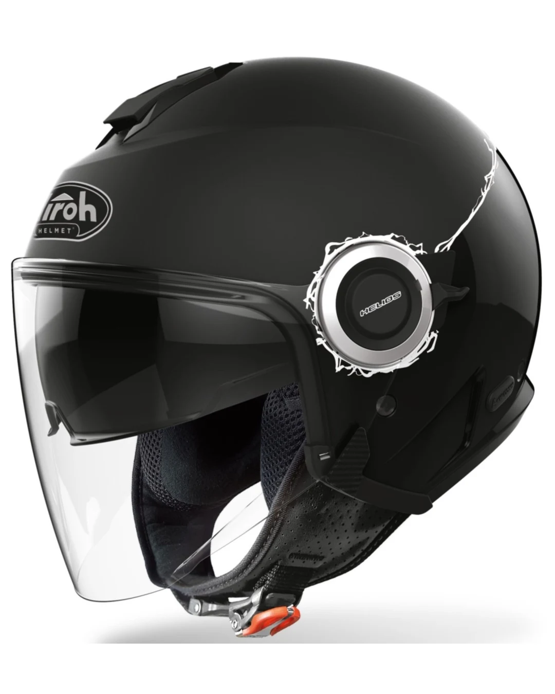 Каска за скутер AIROH HELIOS BLACK GLOSS/MATT