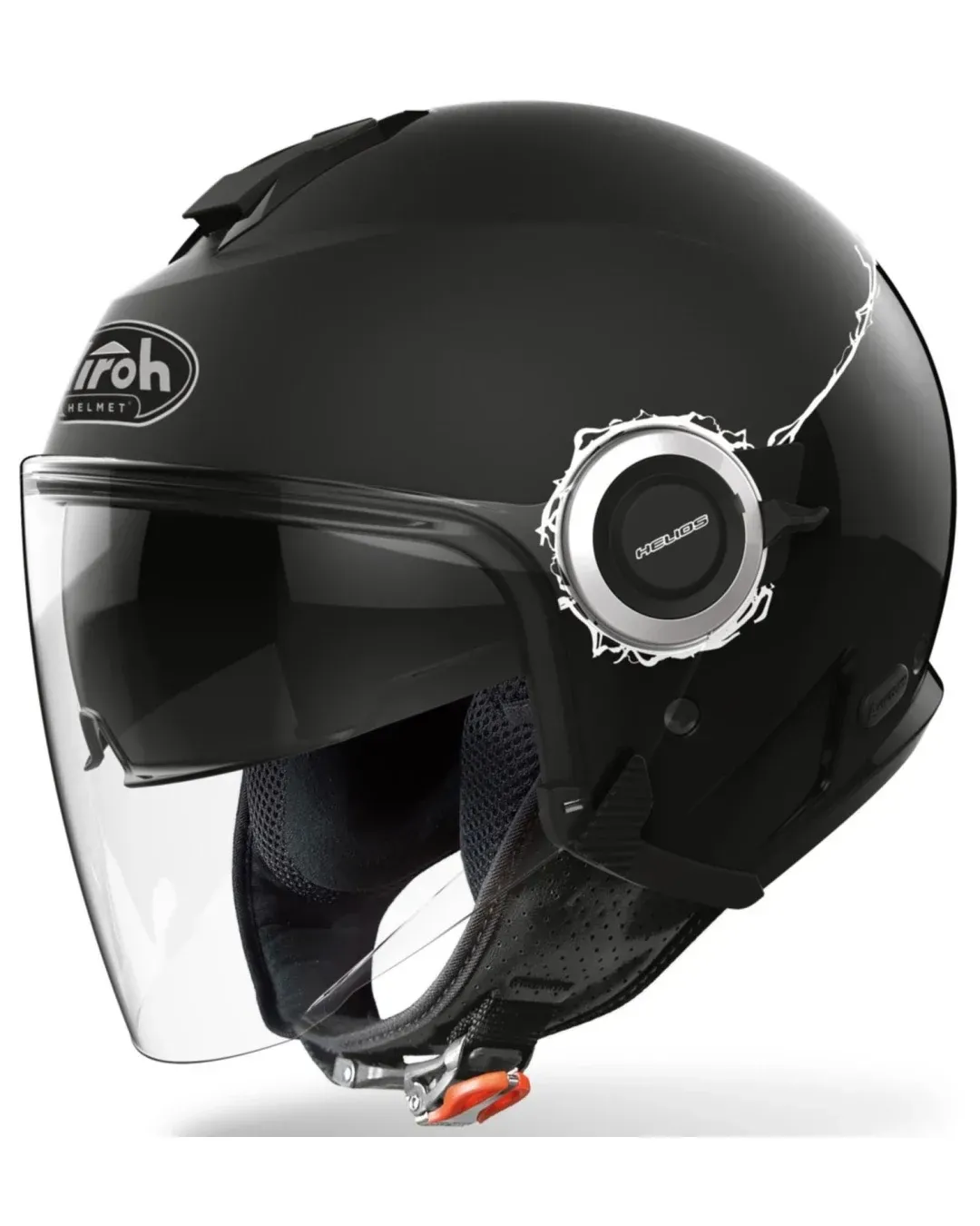Каска за скутер AIROH HELIOS BLACK GLOSS/MATT