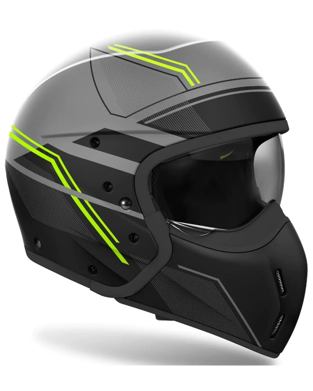 Kаска за скутер AIROH J110 Slim Yellow Matt