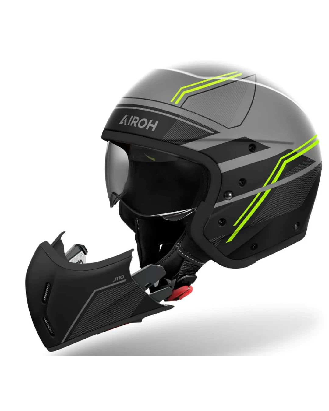 Kаска за скутер AIROH J110 Slim Yellow Matt