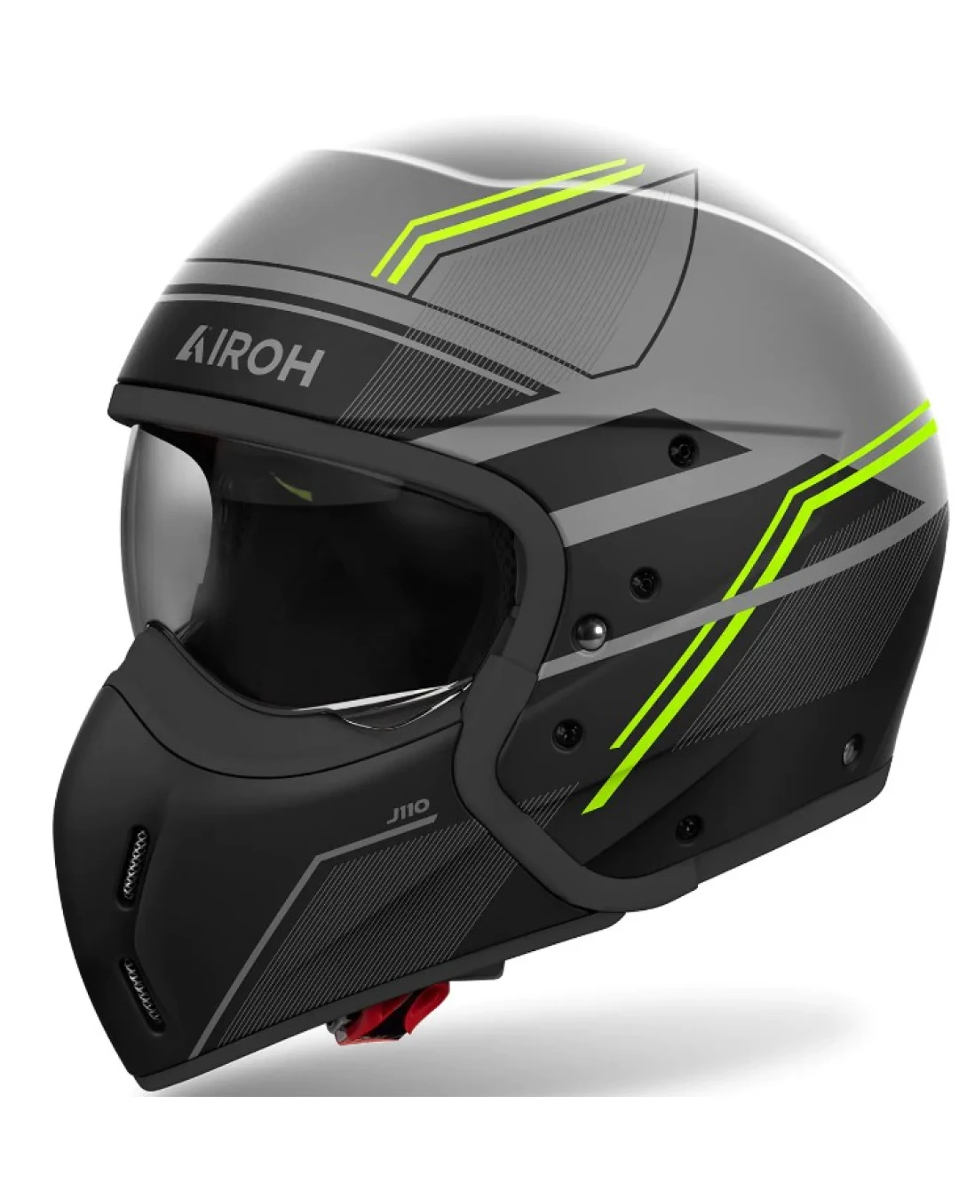 Kаска за скутер AIROH J110 Slim Yellow Matt