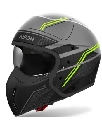 Kаска за скутер AIROH J110 Slim Yellow Matt
