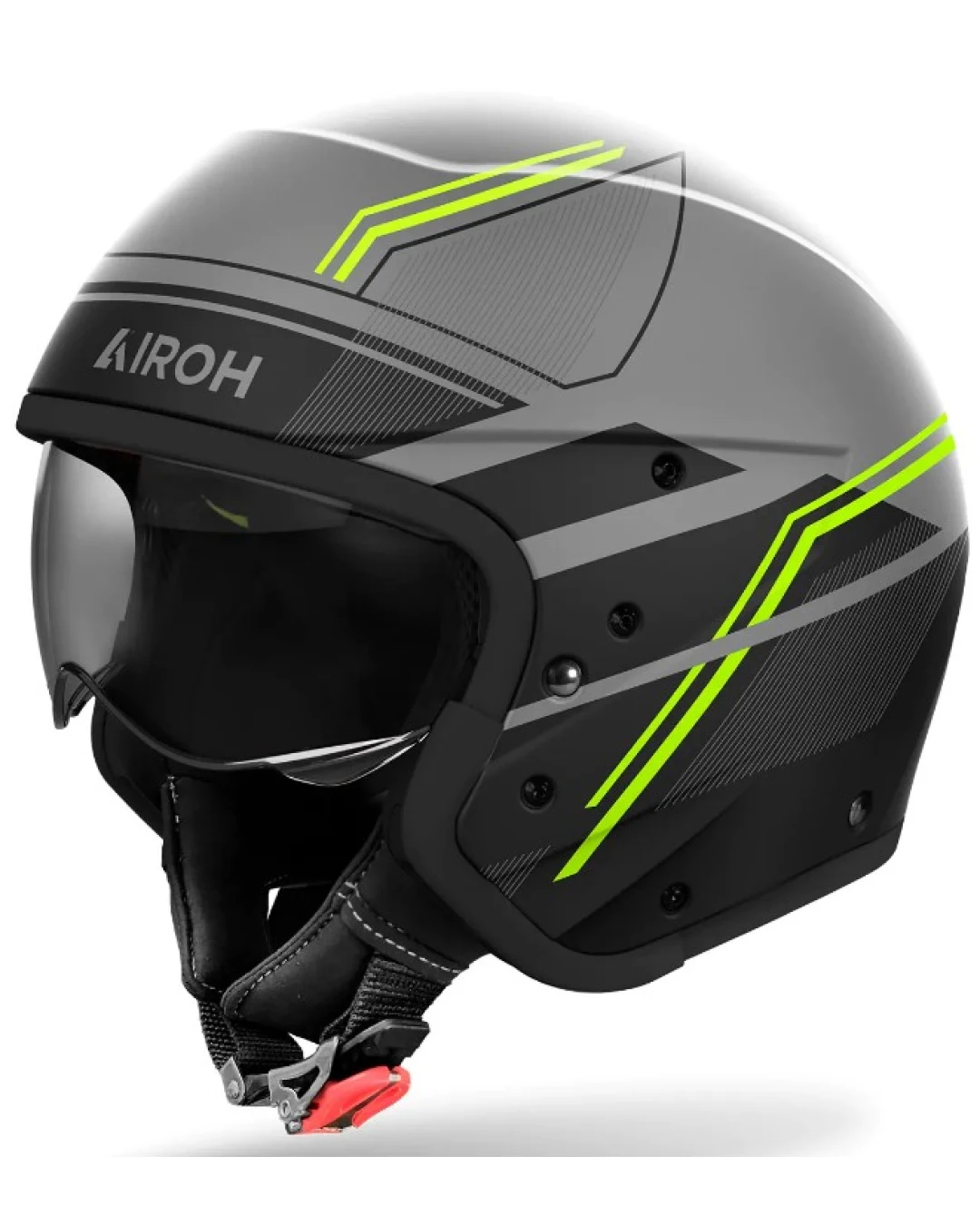 Kаска за скутер AIROH J110 Slim Yellow Matt