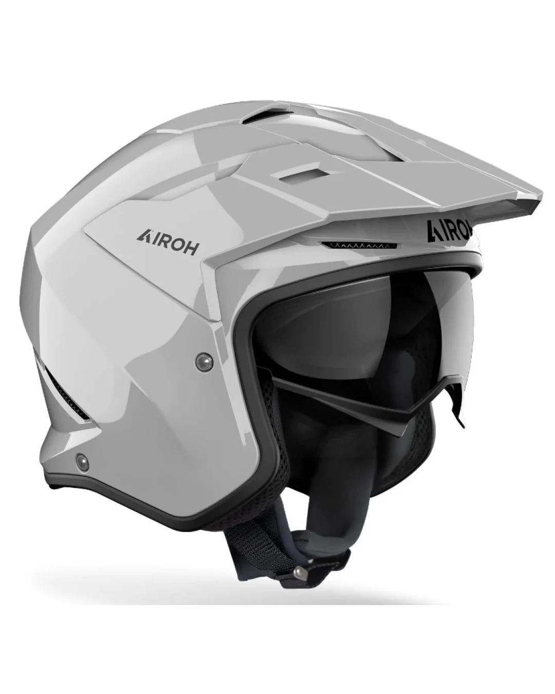 Kаска за скутер AIROH Kombakt Concrete Grey Gloss