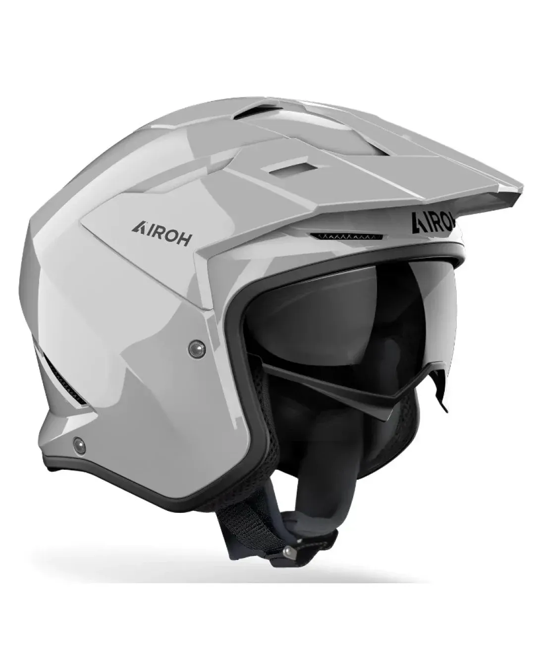 Kаска за скутер AIROH Kombakt Concrete Grey Gloss