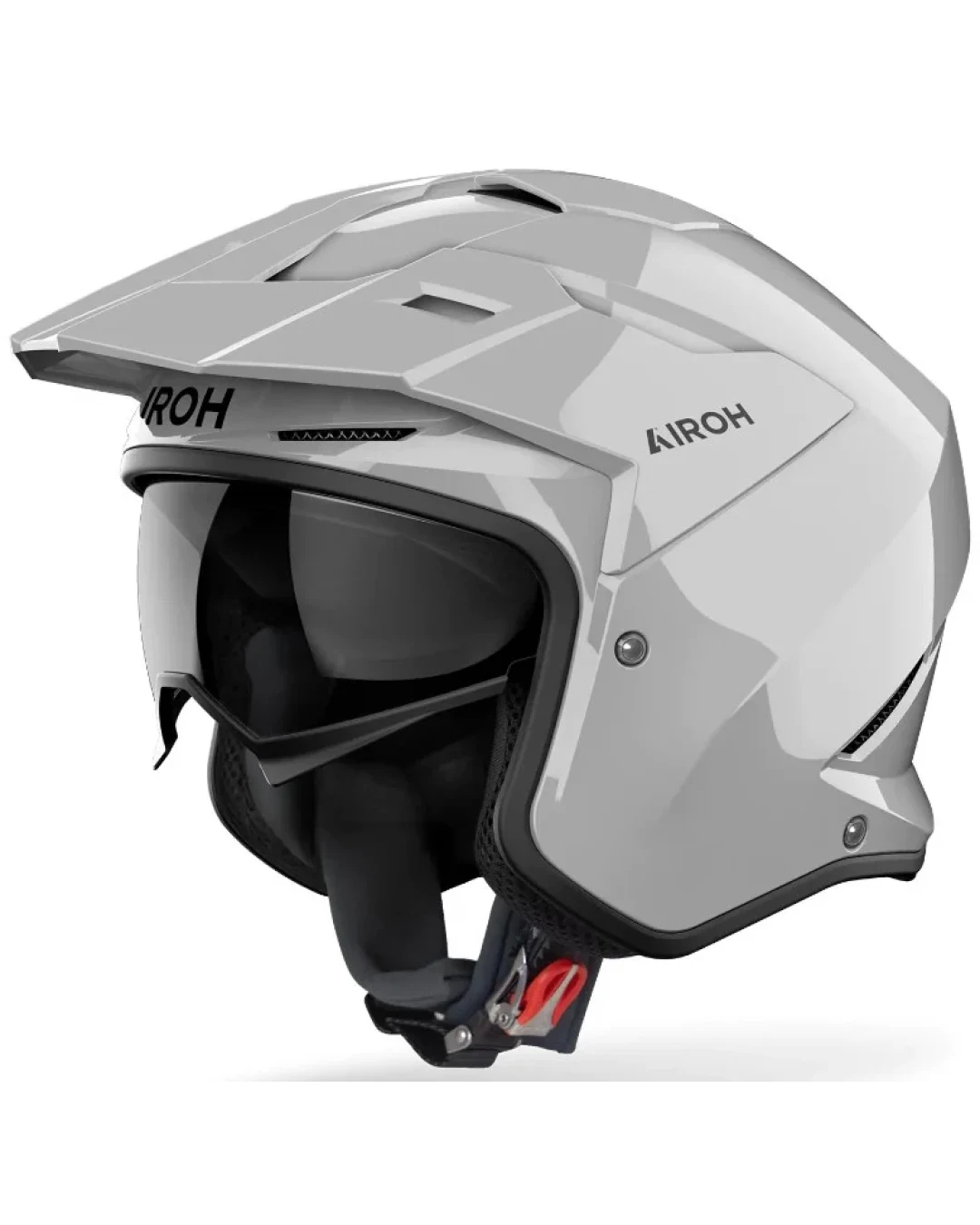 Kаска за скутер AIROH Kombakt Concrete Grey Gloss