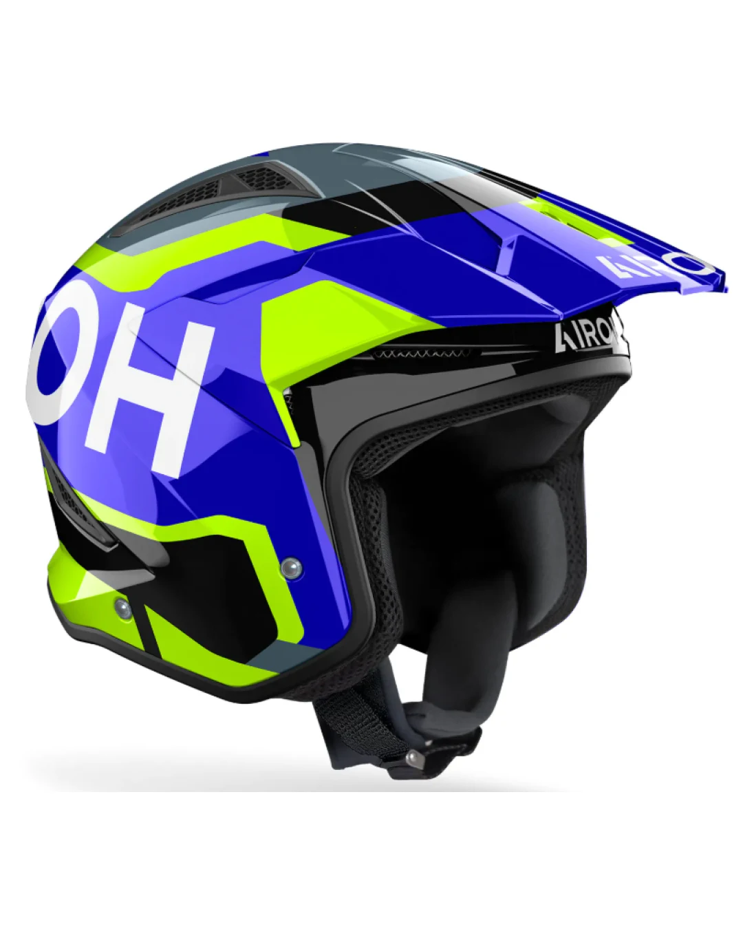 Kаска за скутер AIROH TRR II JUPITER BLUE/YELLOW GLOSS