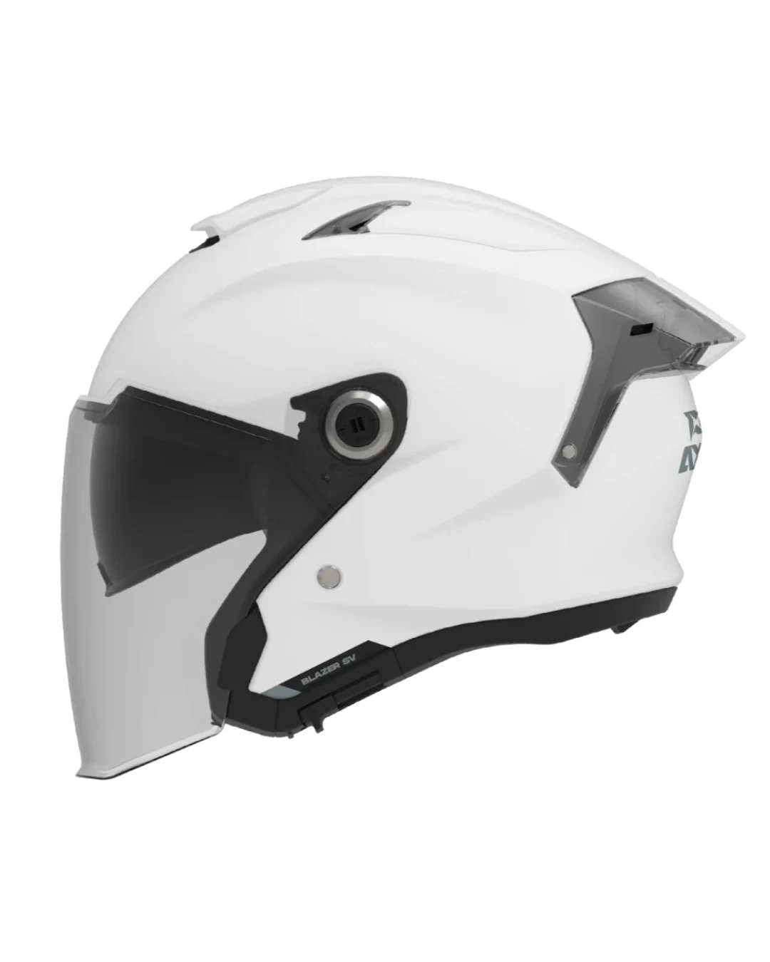 КАСКА ЗА СКУТЕР AXXIS BLAZER SV SOLID WHITE GLOSS