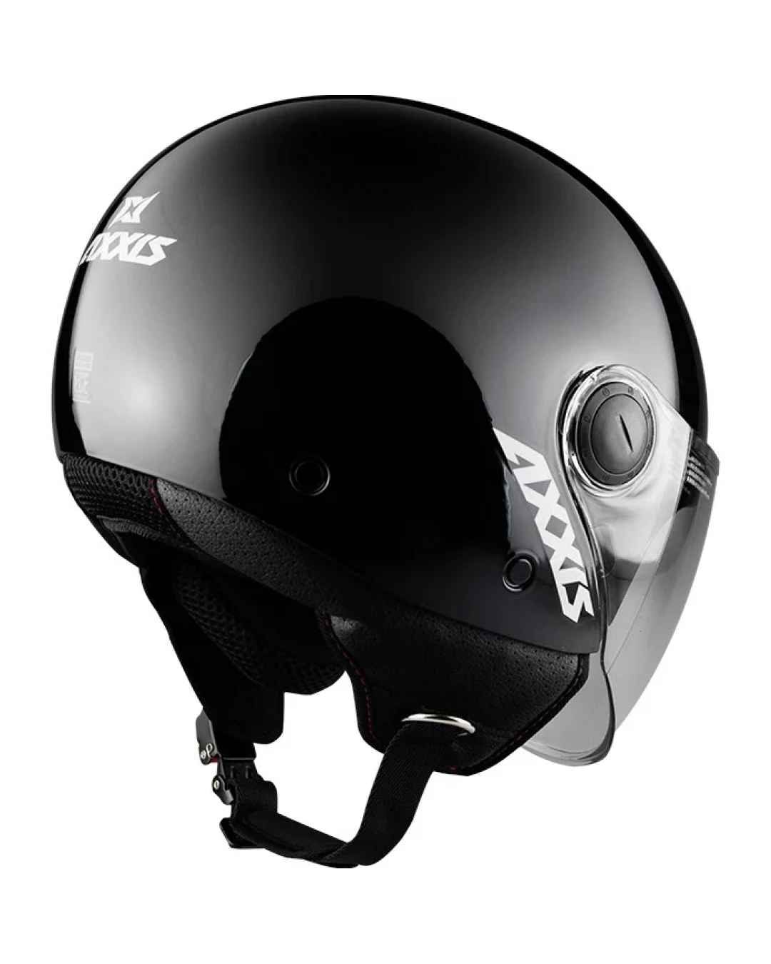 КАСКА ЗА СКУТЕР AXXIS SQUARE S SOLID BLACK GLOSS