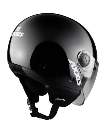 КАСКА ЗА СКУТЕР AXXIS SQUARE S SOLID BLACK GLOSS