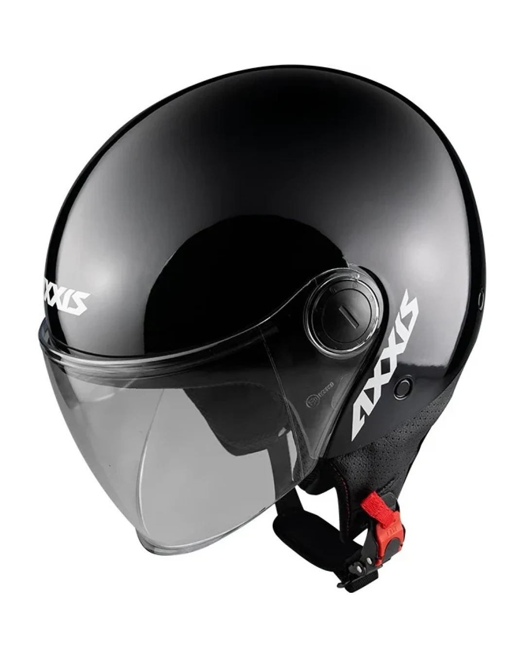 КАСКА ЗА СКУТЕР AXXIS SQUARE S SOLID BLACK GLOSS