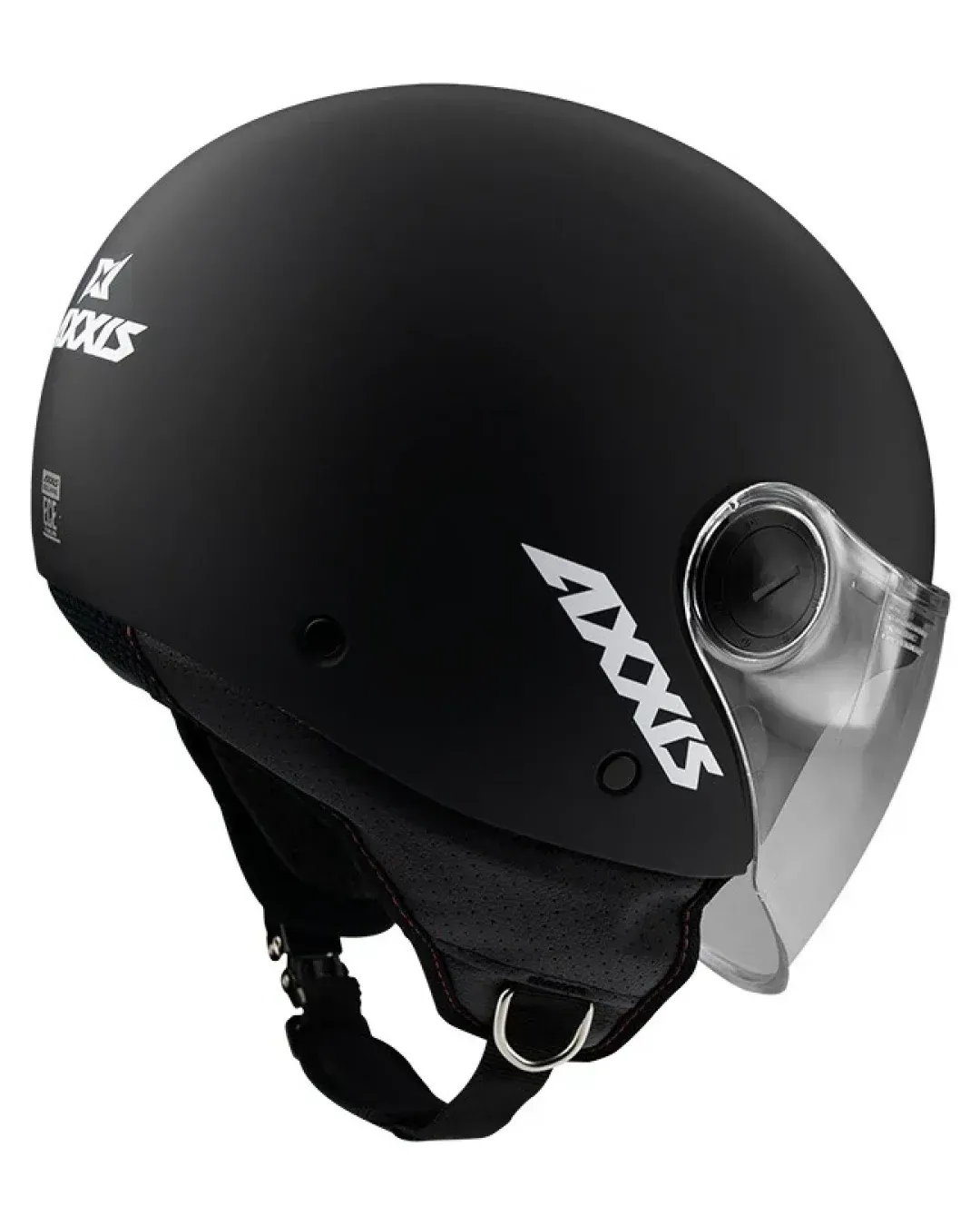 КАСКА ЗА СКУТЕР AXXIS SQUARE S SOLID BLACK МАТТ