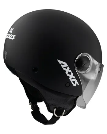 КАСКА ЗА СКУТЕР AXXIS SQUARE S SOLID BLACK МАТТ