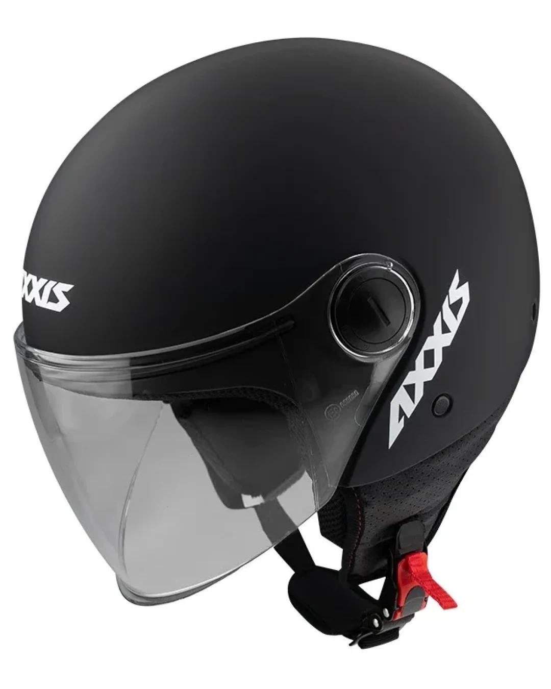 КАСКА ЗА СКУТЕР AXXIS SQUARE S SOLID BLACK МАТТ