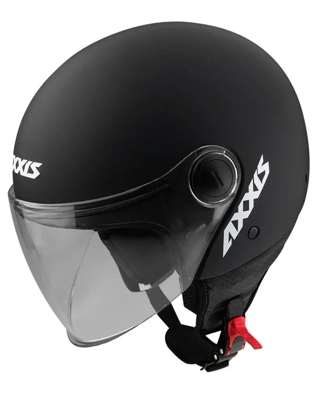 КАСКА ЗА СКУТЕР AXXIS SQUARE S SOLID BLACK МАТТ