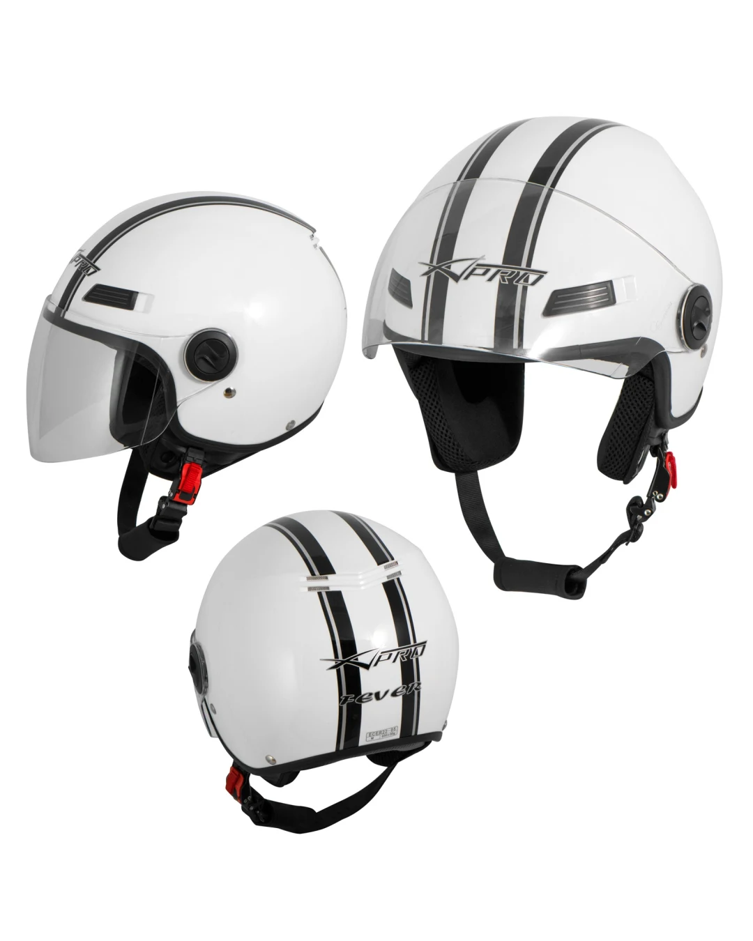 Каска за скутер FEVER WHITE