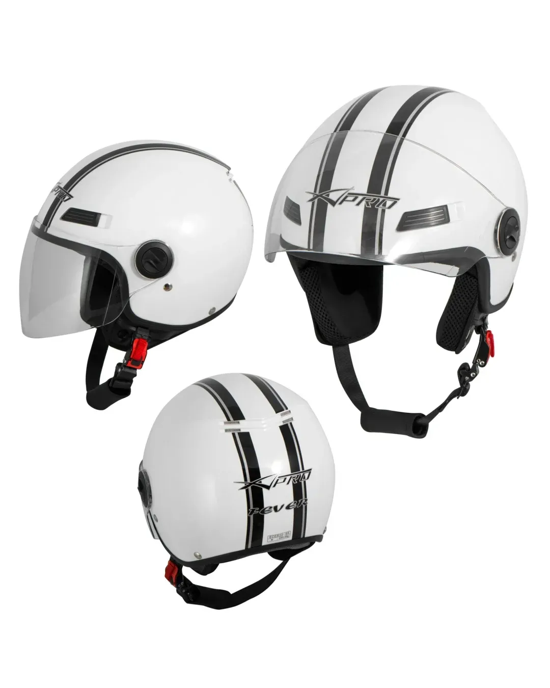 Каска за скутер FEVER WHITE