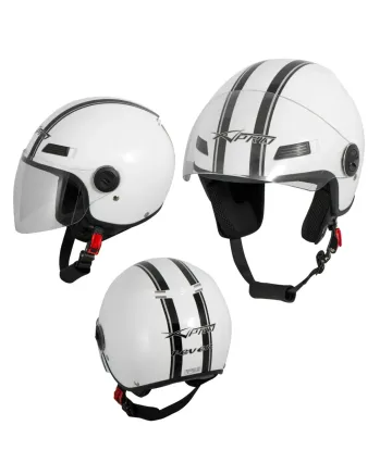 Каска за скутер FEVER WHITE