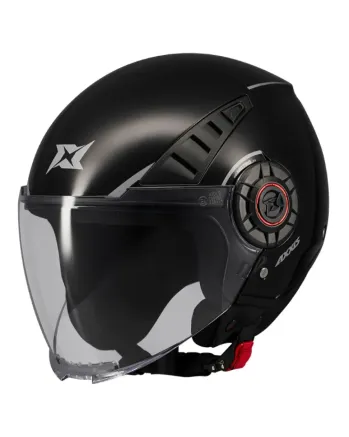 Каска за скутер Axxis Metro S Solid V2 A1 Black Gloss
