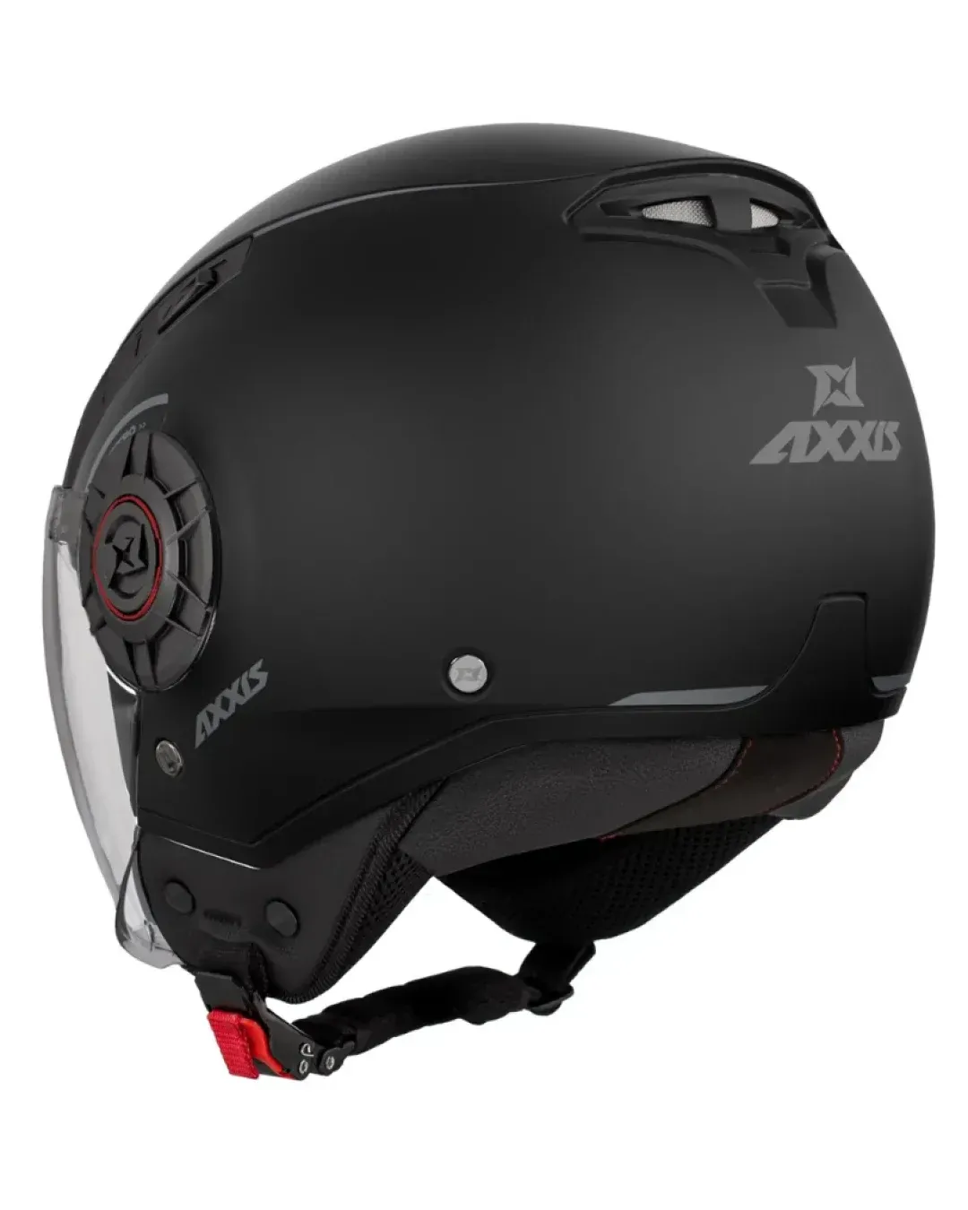 Каска за скутер Axxis Metro S Solid V2 A1 Black Matt