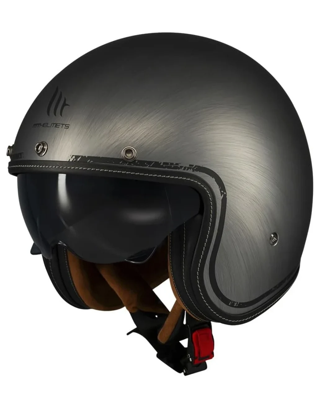 Каска за скутер MT LE MANS 2 S SV SCRATCHED CHROME