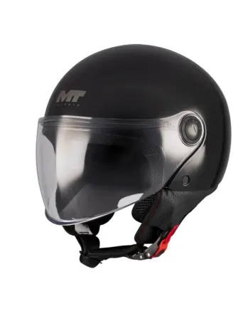 КАСКА ЗА СКУТЕР MT STREET S PURE A1 BLACK GLOSS