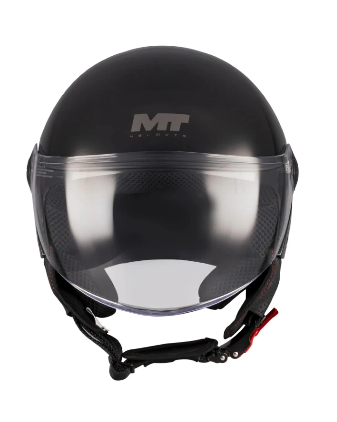 КАСКА ЗА СКУТЕР MT STREET S PURE A1 BLACK GLOSS