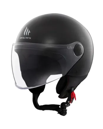 КАСКА ЗА СКУТЕР MT STREET S SOLID A1 GLOSS BLACK