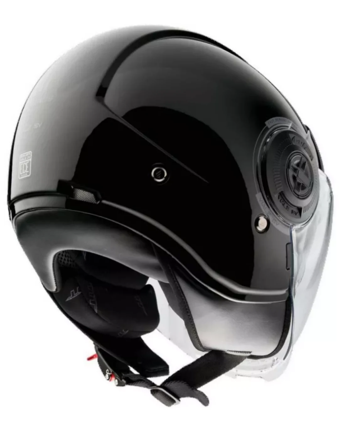 КАСКА ЗА СКУТЕР MT VIALE S SOLID A1 GLOSS BLACK