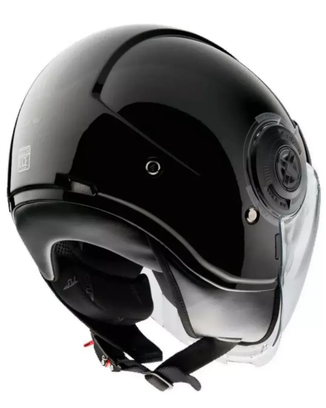 КАСКА ЗА СКУТЕР MT VIALE S SOLID A1 GLOSS BLACK